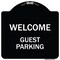 Signmission Welcome Guest Parking Heavy-Gauge Aluminum Architectural Sign, 18" x 18", BW-1818-22705 A-DES-BW-1818-22705 - alternate 1